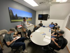 Group of students in conference room