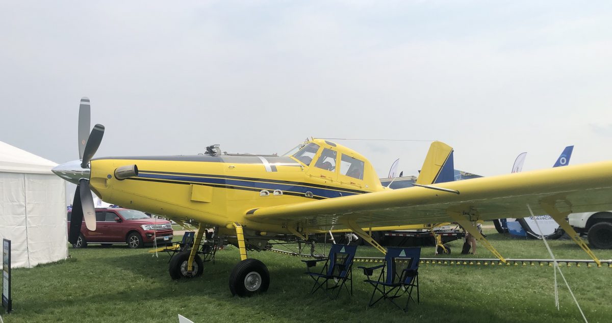 Yellow Agricultural aircraft at Oshkosh 2021